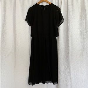 ASOS black midi dress
